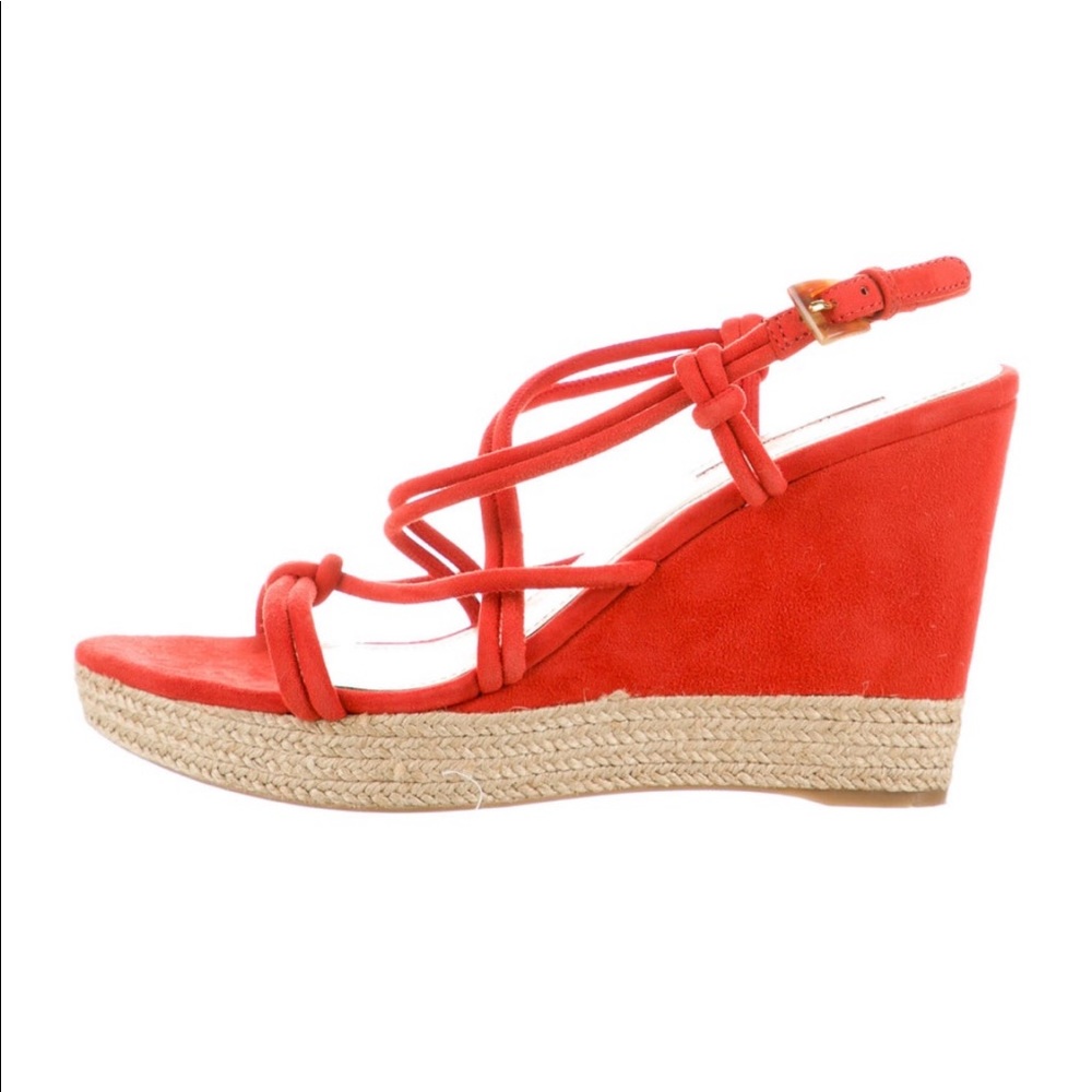 Prada Suede Summer Wedges